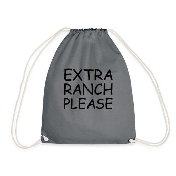 Extra Ranch bitte Salat Dressing Love Ranch - Turnbeutel - Grau - Vorne