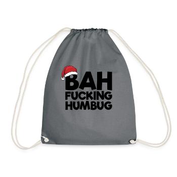 Bah verdammt Humbug Hass Weihnachten Bah HumbugM�d - Turnbeutel - Grau - Vorne