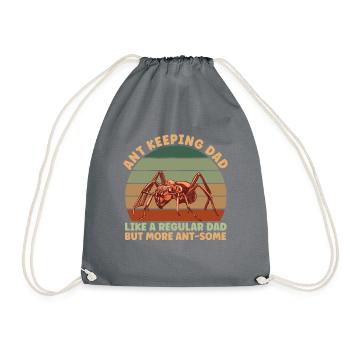 Père qui garde les fourmis - Sac de sport léger - gris - Devant