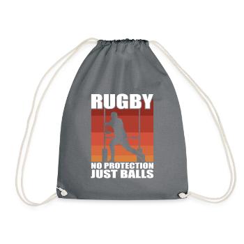 Rugby No Protections - Turnbeutel - Grau - Vorne