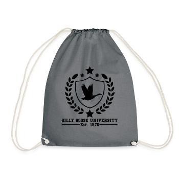 Silly Goose University gegr�ndet 1576 GansSilly Go - Turnbeutel - Grau - Vorne