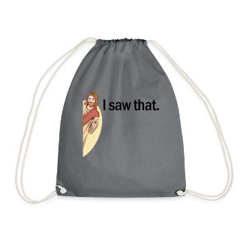 Jesus Ich habe diesen religi�sen Jesus des christl - Turnbeutel - Grau - Vorne