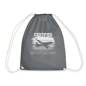 Mécanicien d’aéronefs certifié - Sac de sport léger - gris - Devant