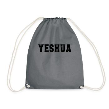 Jeschua Jesus hebr�isch christlicher Glauben Fried - Turnbeutel - Grau - Vorne