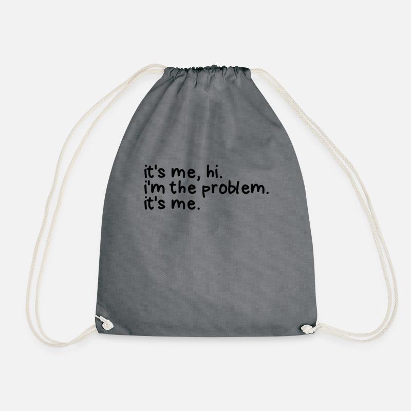 Ich bin es Hallo, ich bin das Problem, ich bin das - Turnbeutel - Grau