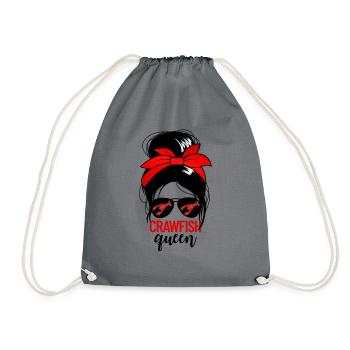 Crawfish Queen Damen Craw Fish Crawfish Queen f�rC - Turnbeutel - Grau - Vorne