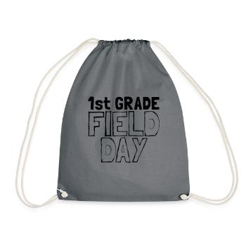 1. Klasse Field Day School Kinderlehrer 1. Klasse - Turnbeutel - Grau - Vorne