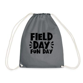 Field Day Fun Day �ler Kinder Lehrer Feldtag - Turnbeutel - Grau - Vorne