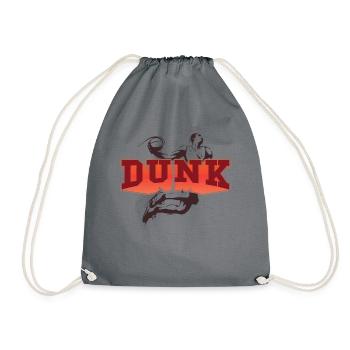 Dunk -Basketballspieler Slam Dunk Baller Basketbal - Turnbeutel - Grau - Vorne