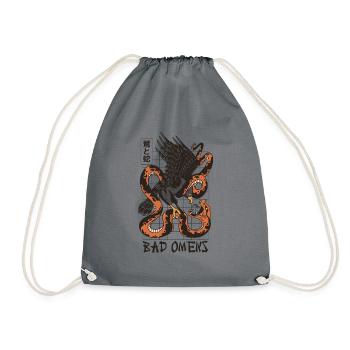 Bad Omens Eagle und Snake Japaner Anime Bad Omens - Turnbeutel - Grau - Vorne