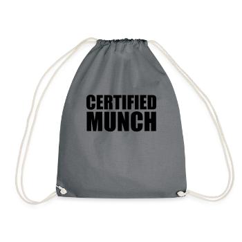 Zertifiziert munch lustig für Erwachsene Humor zer - Turnbeutel - Grau - Vorne