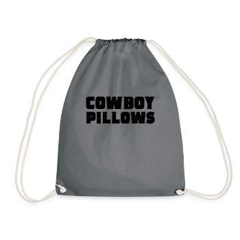 Cowboy -Kissen Western Cow Cowboy -Kissen - Turnbeutel - Grau - Vorne