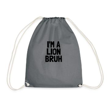 Je suis un Lion, bruh drôle Halloween Boys Lion - Sac de sport léger - gris - Devant