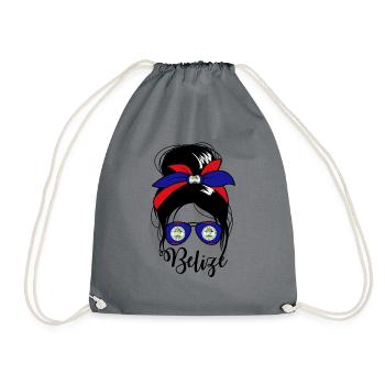 Belize Messy Bun Belizean Women's Belize - Turnbeutel - Grau - Vorne