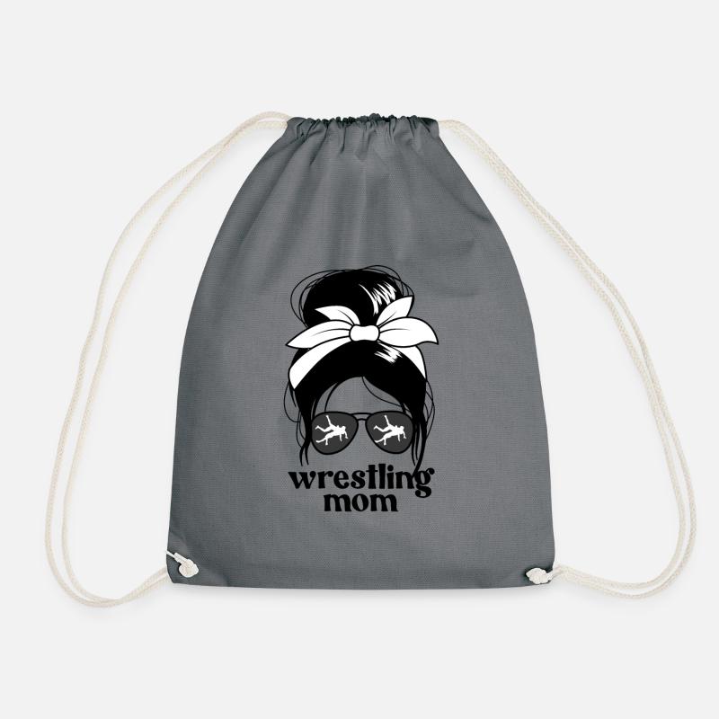 Wrestling Mutter chaotischer Brötchen stolz Wrestl - Turnbeutel - Grau