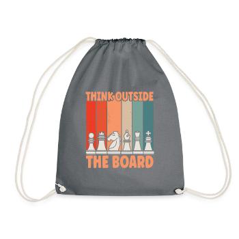 Schach Think Outside - Turnbeutel - Grau - Vorne