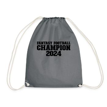 Fantasy Football Champion 2024 Fantasy Football 24 - Turnbeutel - Grau - Vorne