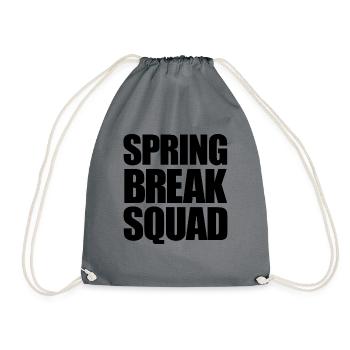 Spring Break Squad Spring Break - Turnbeutel - Grau - Vorne