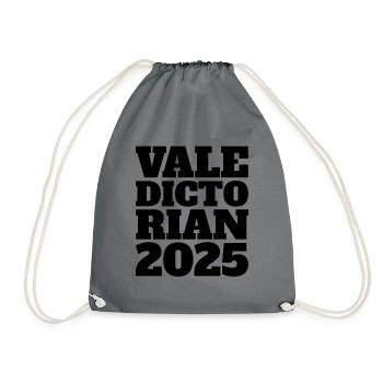 Jahrgangsbester 2025, Abschlussjahrgang 2025 - Turnbeutel - Grau - Vorne