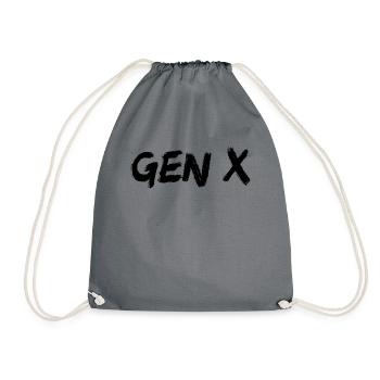 Gen X Generation X Gen X - Turnbeutel - Grau - Vorne