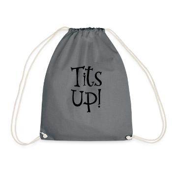 Tits Up Frauen-Empowerment Feministische Frauen-Ti - Turnbeutel - Grau - Vorne