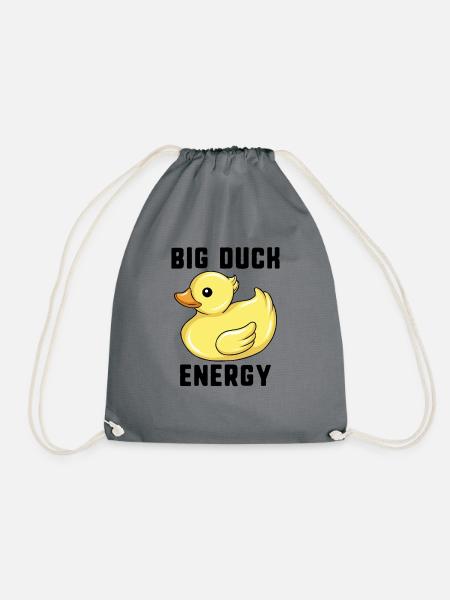Big Duck Energy Rubber Duckie Lustiger Entenjäger - Turnbeutel - Grau