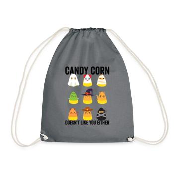 Candy Corn mag dich auch nicht, Halloween - Turnbeutel - Grau - Vorne