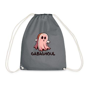 Gabaghoul Italienisches Halloween Gabagool - Turnbeutel - Grau - Vorne