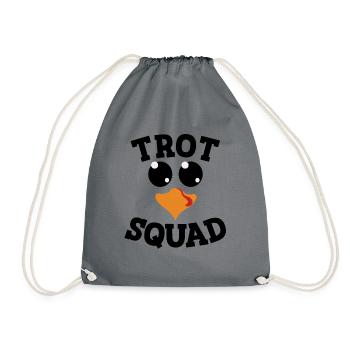 Trab-Trupp Truthahn-Trott-Thanksgiving-Trab-Trupp - Turnbeutel - Grau - Vorne
