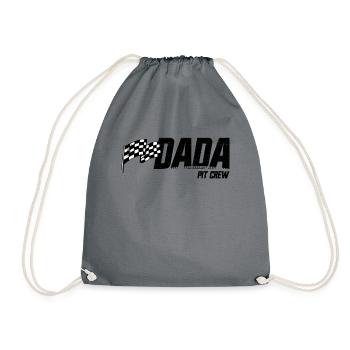Pit Crew Dada Race Geburtstag Familie Racing Dada - Turnbeutel - Grau - Vorne