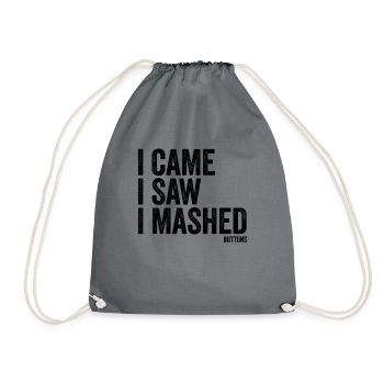 Je suis venu, j’ai vu comment j’écrasais des boutons. Vidéo - Sac de sport léger - gris - Devant