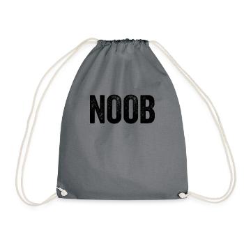 Noob Gamer Videospiel Noob - Turnbeutel - Grau - Vorne