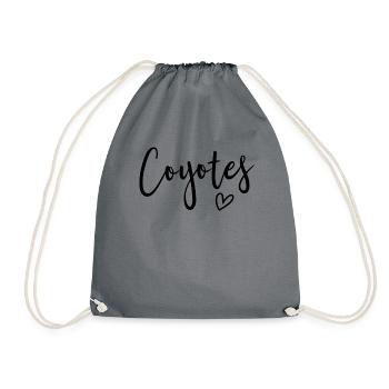 Coyotes High School Maskottchen Sportmannschaft Co - Turnbeutel - Grau - Vorne