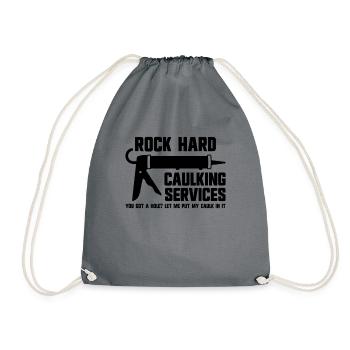 Rock Hard Caulking Services Raunchy Caulking Herre - Turnbeutel - Grau - Vorne
