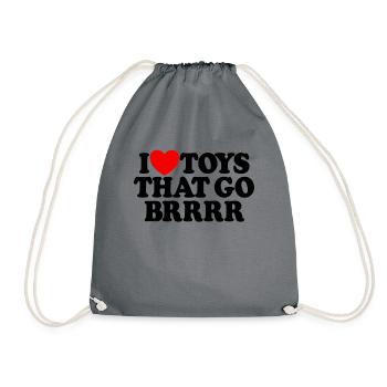 J’aime les jouets qui vont Brrrr Raunchy Femmes - Sac de sport léger - gris - Devant