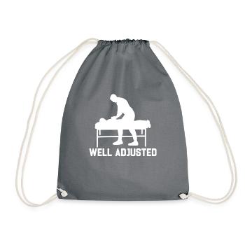 Chiropractor - Drawstring Bag - grey - Front