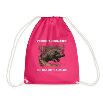 Méfiez-vous des jeunes chasseurs - Sac de sport léger - fuchsia - Devant