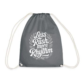 Slow Living Chill Vibes Live Slow - Sac de sport léger - gris - Devant