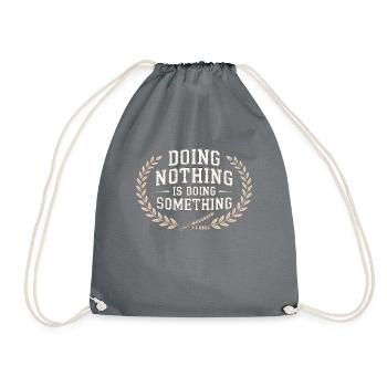 Slow Living Chill Vibes Live Slow - Sac de sport léger - gris - Devant