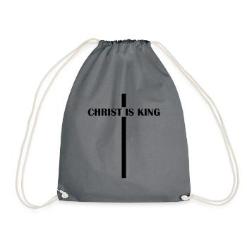 Christ is King Christian Faith Church Chri - Sac de sport léger - gris - Devant