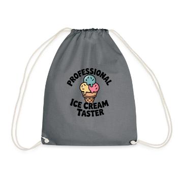 Dégustateur professionnel de glaces glaces - Sac de sport léger - gris - Devant