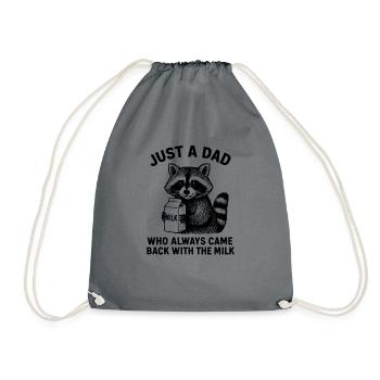 Juste un père qui revenait toujours avec le lait - Sac de sport léger - gris - Devant