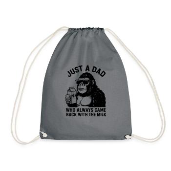 Juste un père qui revenait toujours avec le lait - Sac de sport léger - gris - Devant