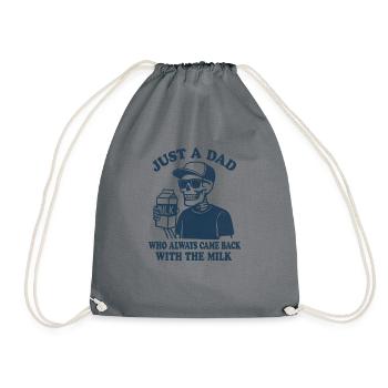 Juste un père qui revenait toujours avec le lait - Sac de sport léger - gris - Devant