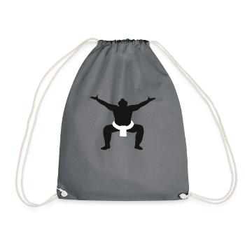 Sumo combattants - Sac de sport léger - gris - Devant