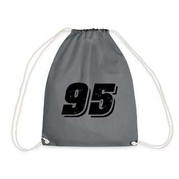 Symbole numérique 95 - Sac de sport léger - gris - Devant