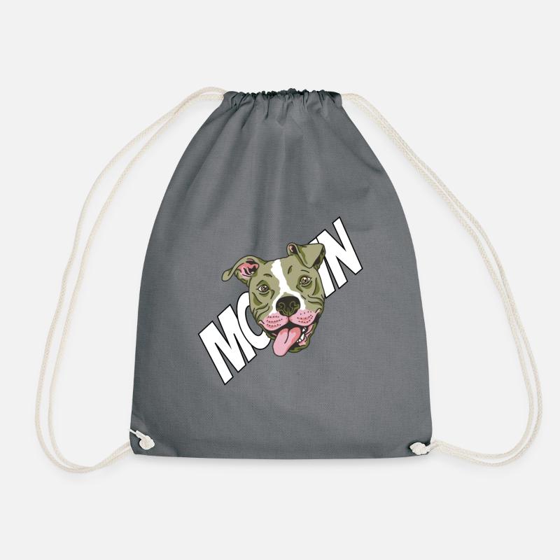 Pitbull Moin Hund Moin - Turnbeutel - Grau