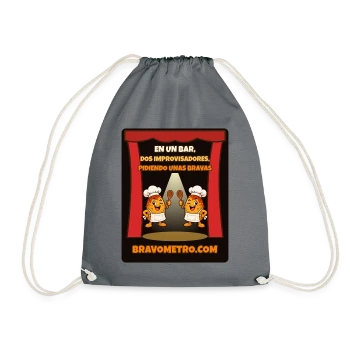 Mochila saco · Impro en un bar (negro)