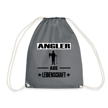 Angeln - Turnbeutel - Grau - Vorne