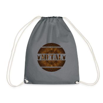 Heavy metal explosion in rust brown - Drawstring Bag - grey - Front